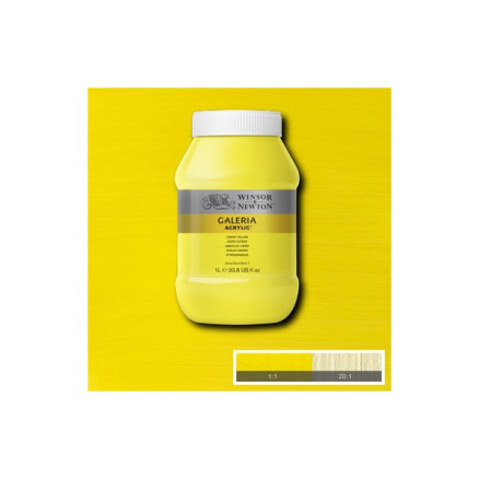 Galeria Acrylic 1l Lemon Yellow 346