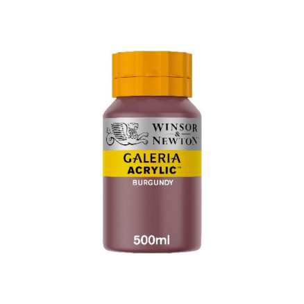 Galeria Acrylic 500ml Burgundy 075