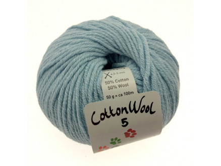 Gepard Garn Cottonwool   Unicolor 712 Lys Aqua Blå