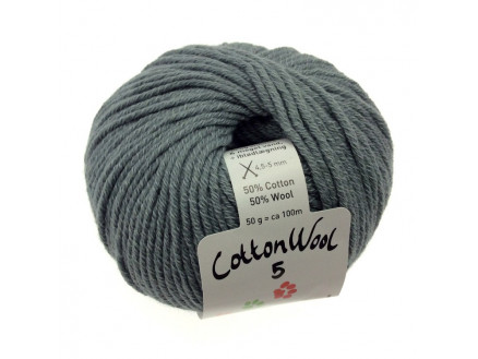 Gepard Garn Cottonwool   Unicolor 724 Petrolgrå