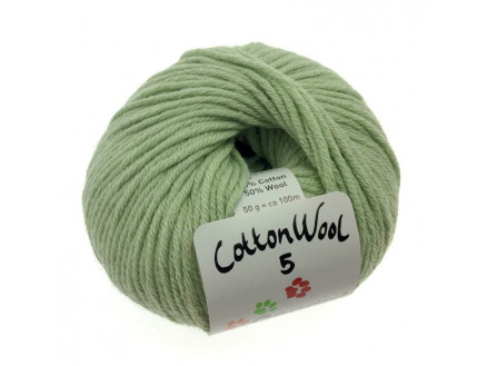 Gepard Garn Cottonwool   Unicolor 810 Sart Grøn