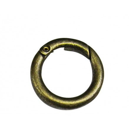 Karabinring Karabinhage Rund Gl  Messing 16mm   Stk