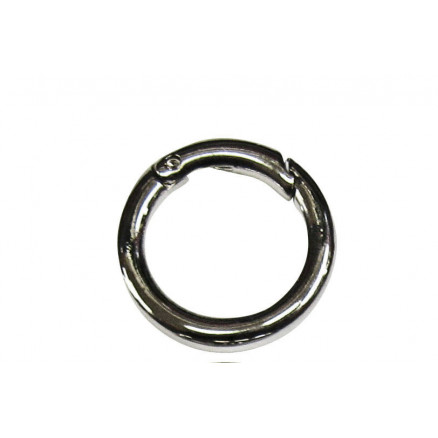 Karabinring Karabinhage Rund Nikkel 16mm   Stk