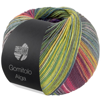 Lana Grossa Gomitolo Alga Garn 2026 Fuchsia Violet Pistacie Petrol Grågrøn Lilla Grafitgrå Forårsgrøn