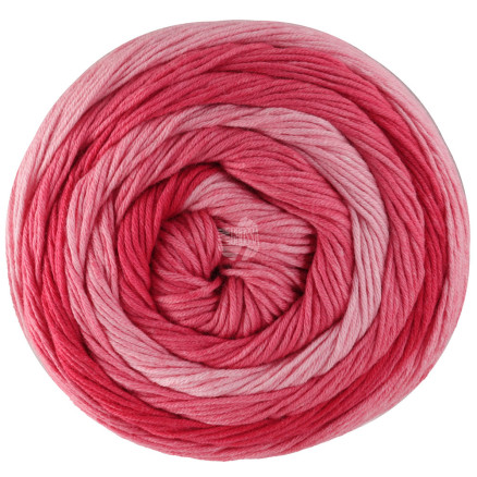 Lana Grossa Gomitolo Tono Garn 1036 Tomat   Jordbær   Rosa