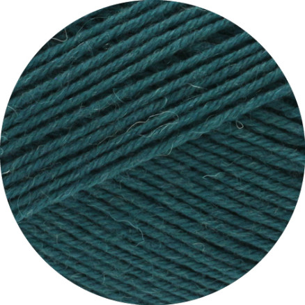 Lana Grossa Meilenweit 100 Merino Extrafine Uni Garn 2410 Blågrøn