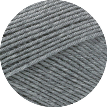 Lana Grossa Meilenweit 100 Merino Extrafine Uni Garn 2404 Grå Meleret
