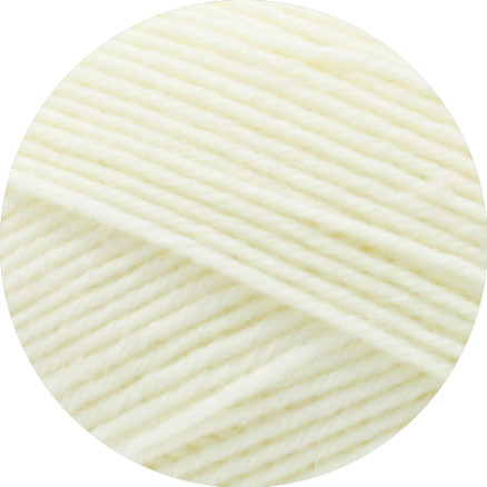 Lana Grossa Meilenweit 100 Merino Extrafine Uni Garn 2405 Hvid