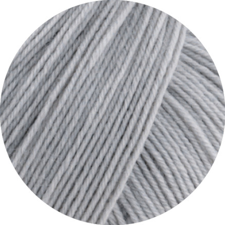 Lana Grossa Meilenweit 100 Merino Extrafine Uni Garn 2464 Lysegrå