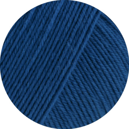 Lana Grossa Meilenweit 100 Merino Extrafine Uni Garn 2466 Ultramarineblå