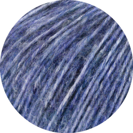 Lana Grossa Natural Alpaca Pelo Garn 34 Meleret Blå
