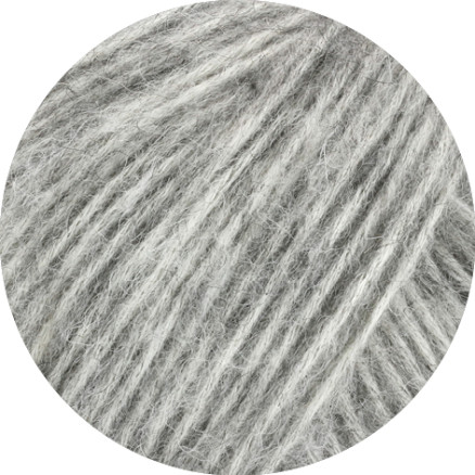 Lana Grossa Natural Alpaca Pelo Garn   Meleret Lysegrå