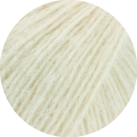 Lana Grossa Natural Alpaca Pelo Garn   Råhvid