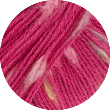 Lana Grossa Popcorn Garn   Pink Rosa Grøn Gul