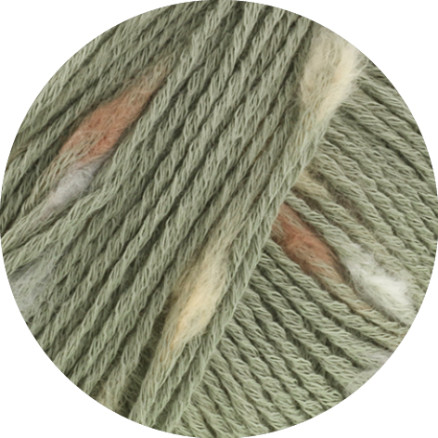 Lana Grossa Popcorn Garn 13 Resedagrøn Beige Camel Nougat