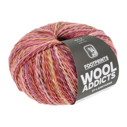 Lang Yarns Footprints Garn 10 Gul Rosa