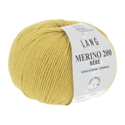 Lang Yarns Merino 200 Bebe Garn 414 Solgul
