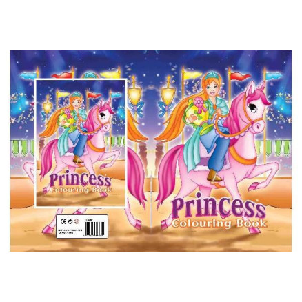 Malebog A4 Princess   Horse 16 Sider