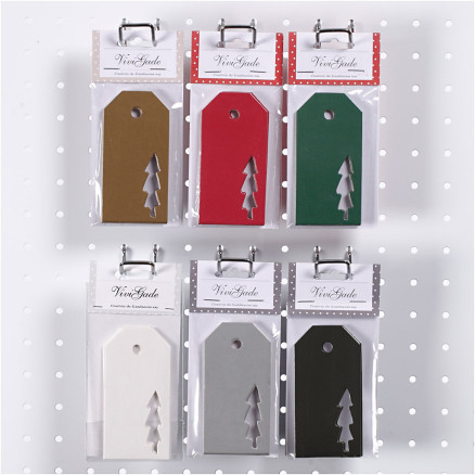 Manilamærker  Juletræ  Str  5x10 Cm  300    6x10 Pk    Pk