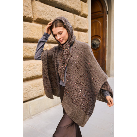 Poncho  Superkid Seta  Cosmo Af Lana Grossa Poncho Strikkeopskrift