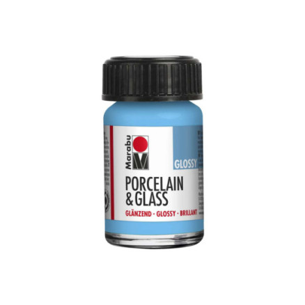 Porcelain   Glass Glossy 15ml  Light Blue  090