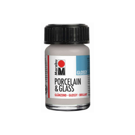 Porcelain   Glass Glossy 15ml  Metallic Silver 782