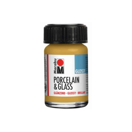 Porcelain   Glass Glossy 15ml  Metallic-gold  784