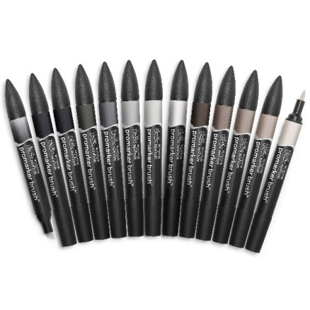 Promarker Brush 12 1pcs Neutral Tones