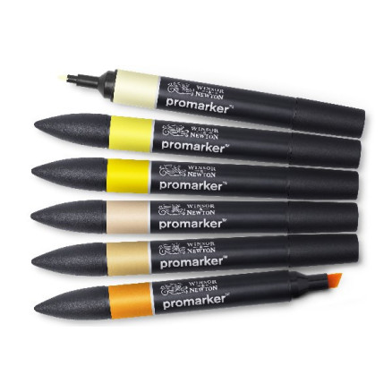Promarker Set  Yellow Tones 6pcs