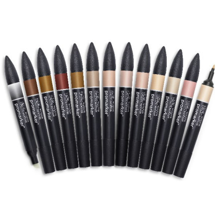 Promarker Skintones Set 12 1pcs