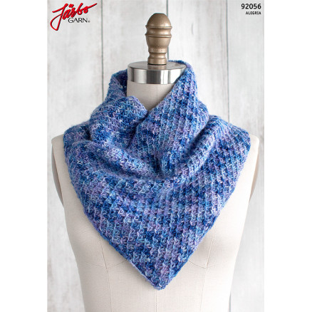 Racimo Cowl Tørklæde Strikkeopskrift 90x24cm