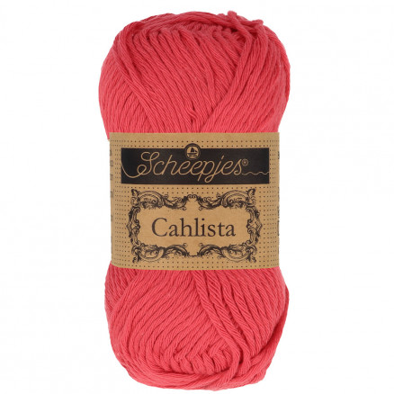 Scheepjes Cahlista Yarn Unicolor 516 Candy Apple