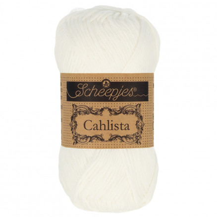 Scheepjes Cahlista Yarn Unicolor 106 Snow White