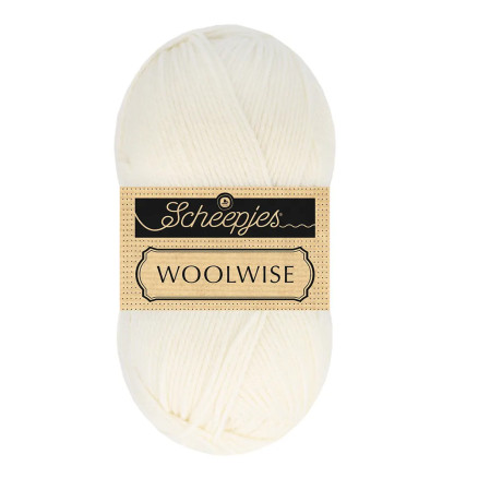 Scheepjes Woolwise Garn 701 Ren Hvid