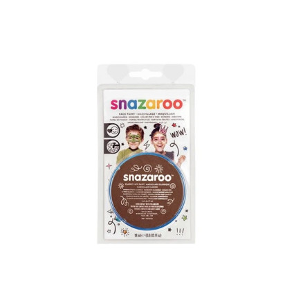 Snazaroo Sminkefarve 18ml Brun