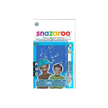Snazaroo Sminkefarve Stencils Dreng 6stk  Ass  Selvklæbende