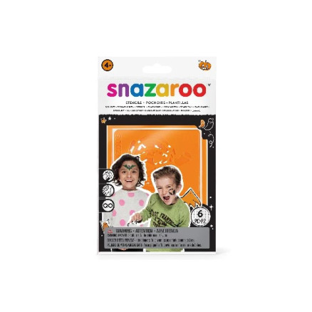 Snazaroo Sminkefarve Stencils Halloween 6stk  Ass  Selvklæ