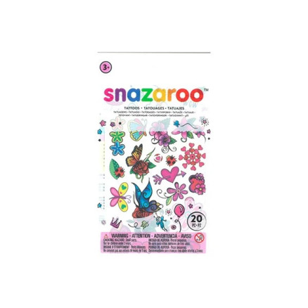 Snazaroo Tatovering Forår 20stk  Ass