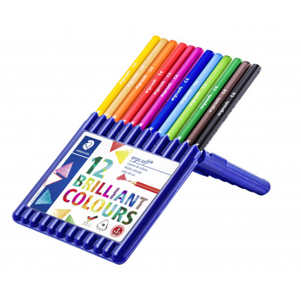 Staedtler Ergosoft Farveblyanter Ass  Farver 12 Stk