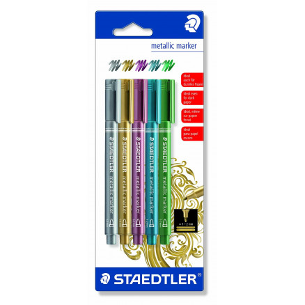 Staedtler Marker Tuscher Tusser Ass  Metallic Farver  -2mm   Stk
