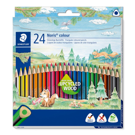 Staedtler Noris Trekantede Farveblyanter 24 Stk