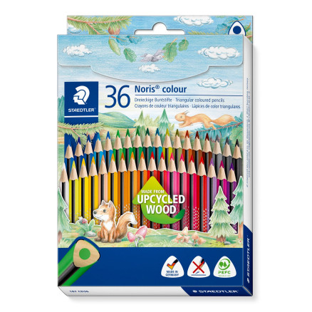 Staedtler Noris Trekantede Farveblyanter 36 Stk