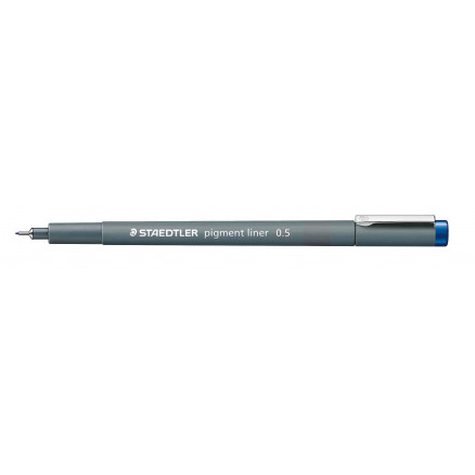 Staedtler Pigment Liner Tusch Tus Blå   5mm   Stk