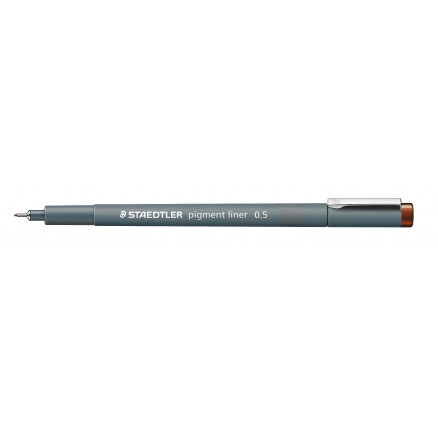 Staedtler Pigment Liner Tusch Tus Brun   5mm   Stk