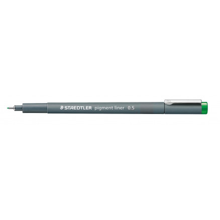 Staedtler Pigment Liner Tusch Tus Grøn   5mm   Stk