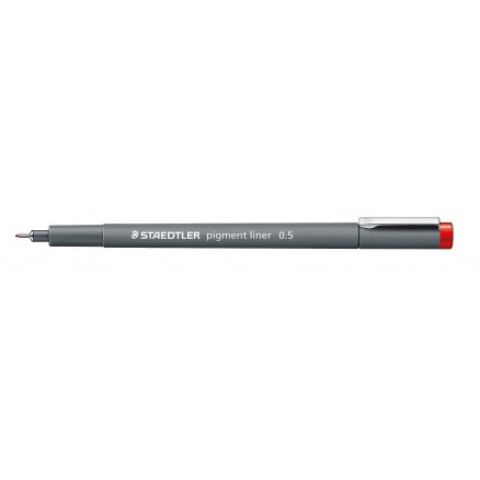Staedtler Pigment Liner Tusch Tus Rød   5mm   Stk
