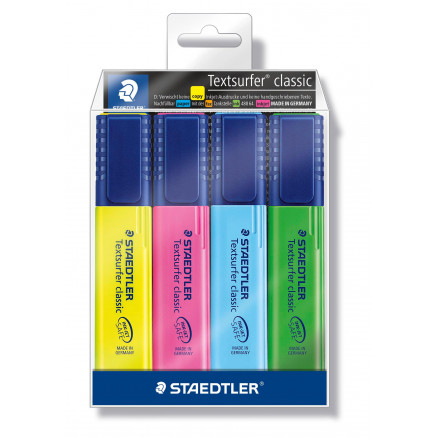 Staedtler Textsurfer Classic Overstregningstuscher Ass  Farver  -5mm   Stk