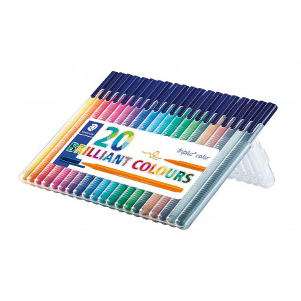Staedtler Triplus Color Tuscher Tusser Ass  Farver 1mm 20 Stk