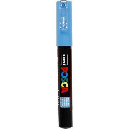 Uni Posca Tusch Tus Ekstra Fin Lyseblå   7mm