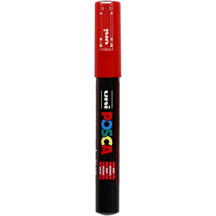 Uni Posca Tusch Tus Ekstra Fin Rød   7mm